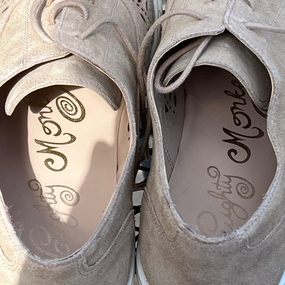 Naughty Monkey Kaleidoscope Suede Sneakers size 10 - Picture 6 of 10